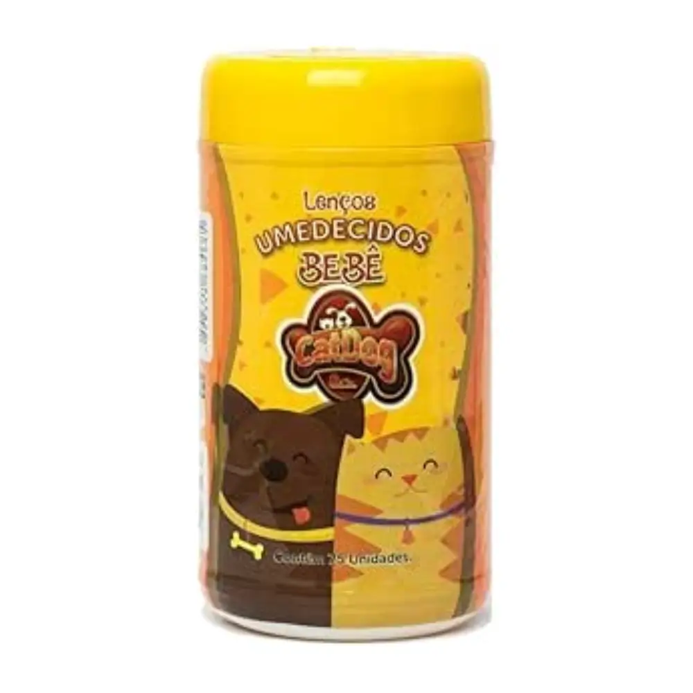 CATDOG Baby-Scented Pet Wipes – 75 Count Gentle Daily Cleaning for Dogs of All Breeds