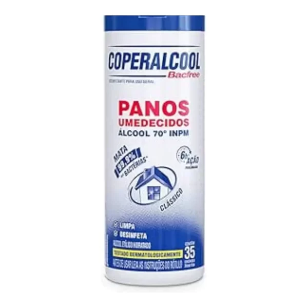 Coperalcool Bacfree Disinfecting Wipes – 70° INPM Alcohol
